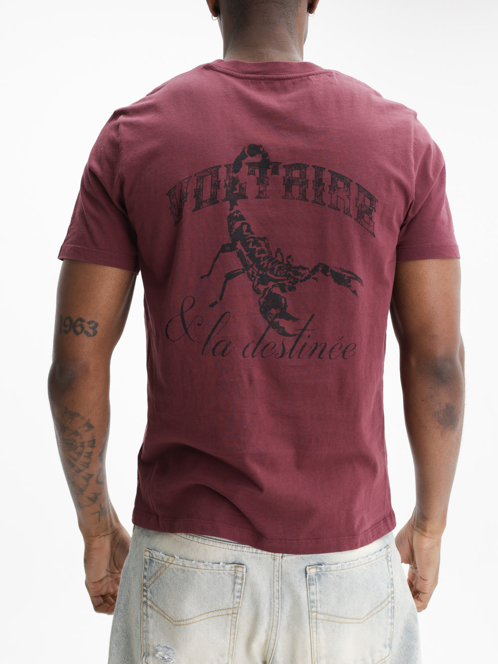 Zadig & Voltaire T-Shirt Tommy Hc Scorpio Burgundy