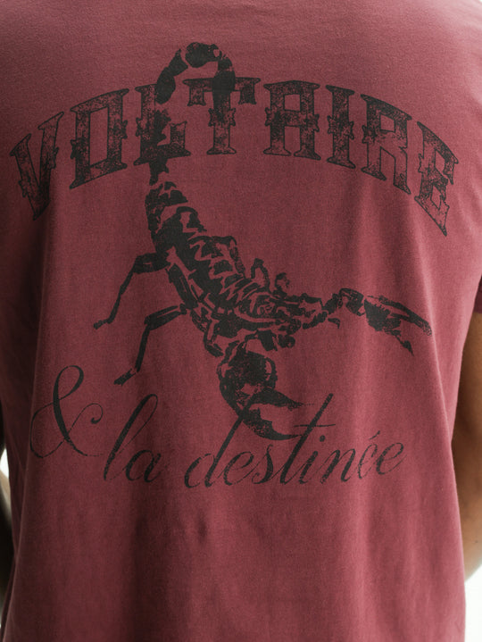 Zadig & Voltaire T-Shirt Tommy Hc Scorpio Burgundy