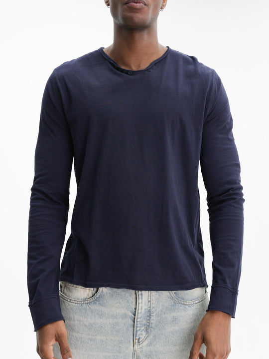 Zadig & Voltaire T-Shirt Monastir Ml Cl Voltaire Paris Navy