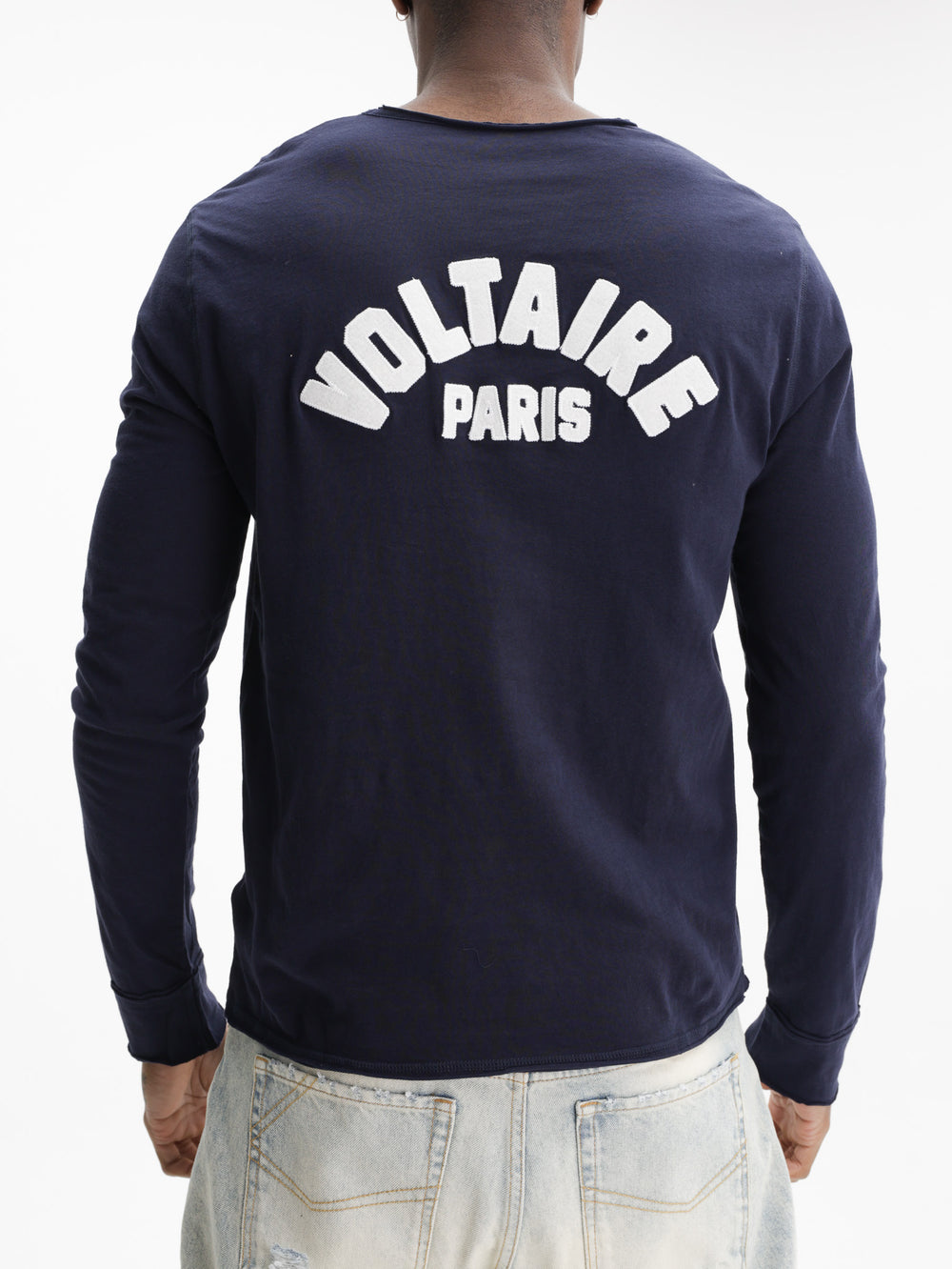Zadig & Voltaire T-Shirt Monastir Ml Cl Voltaire Paris Navy