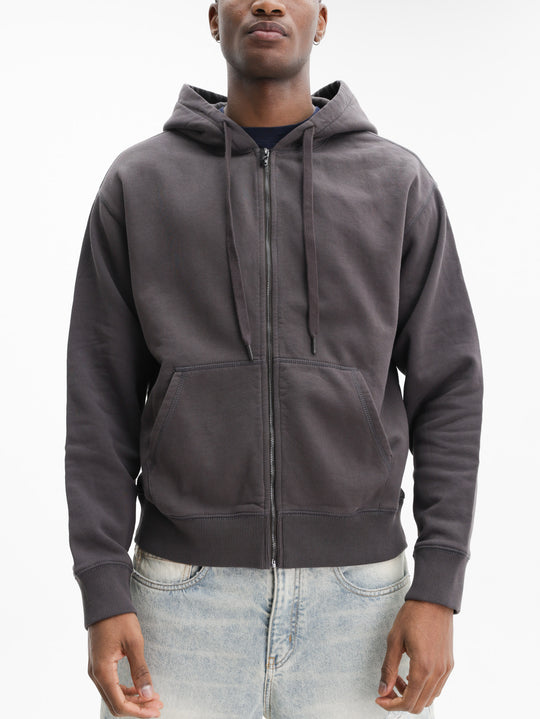 Zadig & Voltaire Hoody Sacha Zip Mo Skull Western Chocolate Brown
