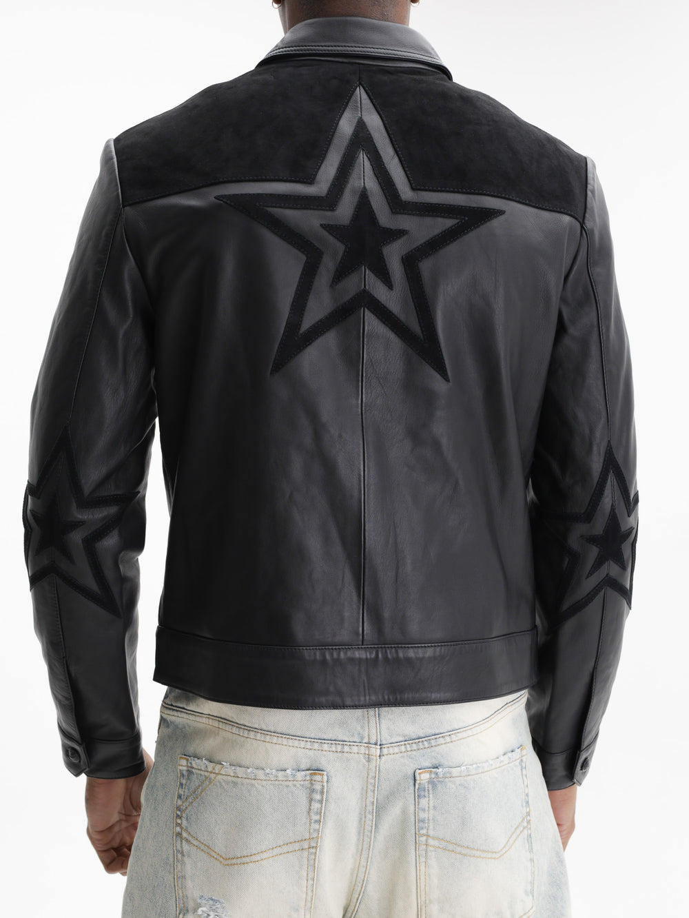Zadig & Voltaire Jacket Locky Leather Stars Black