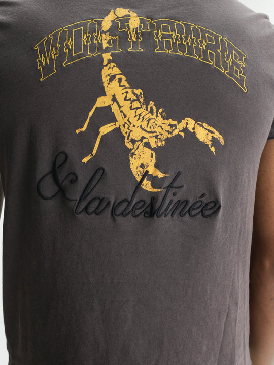 Zadig & Voltaire T-Shirt Monastir Mc Cl Scorpio Brown