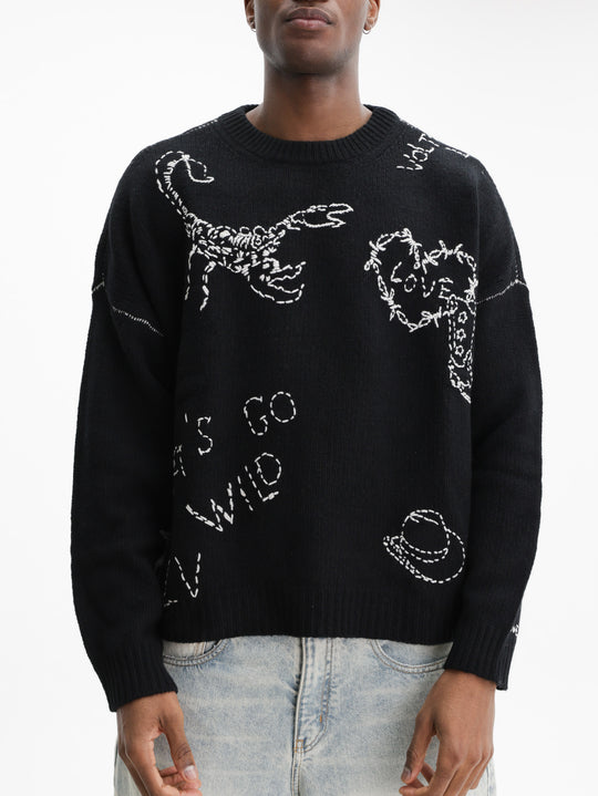 Zadig & Voltaire Jersey Bobo We Multicusto Black