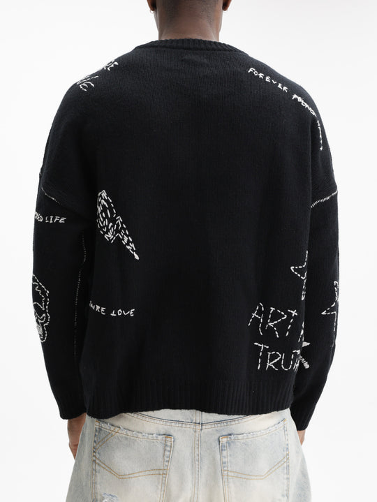 Zadig & Voltaire Jersey Bobo We Multicusto Black