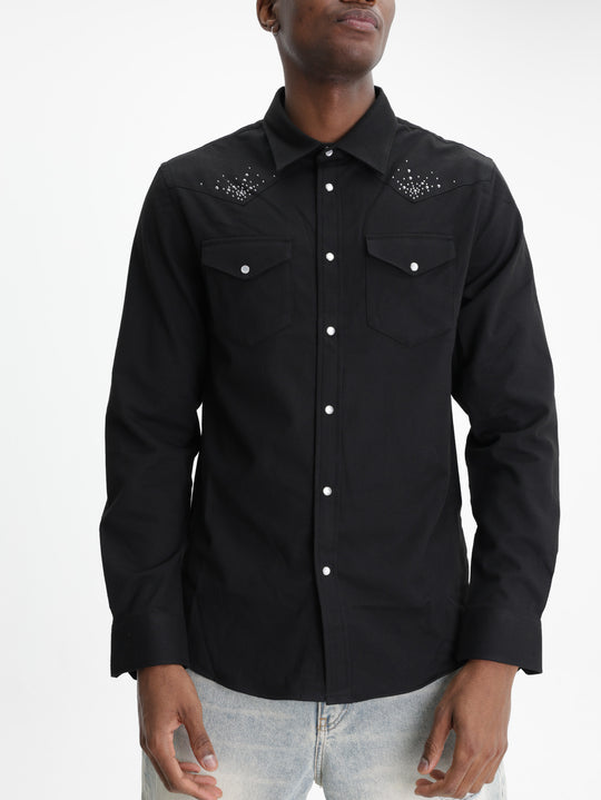 Zadig & Voltaire Shirt Saby Flanelle Studs Black