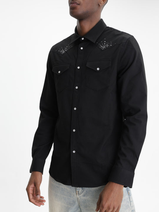 Zadig & Voltaire Shirt Saby Flanelle Studs Black