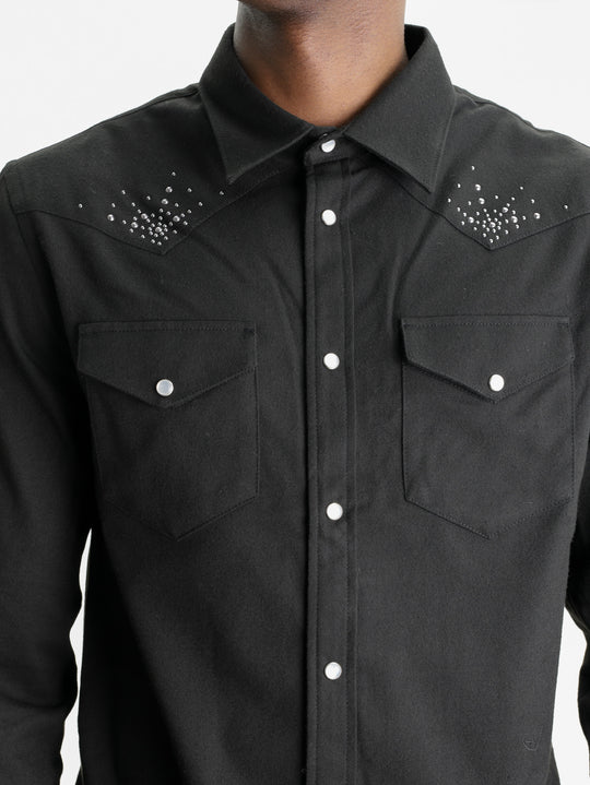 Zadig & Voltaire Shirt Saby Flanelle Studs Black