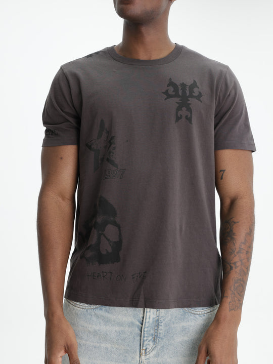 Zadig & Voltaire T-Shirt Tommy Hc Multicusto Chocolate Brown