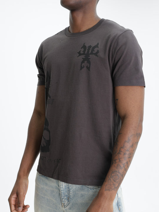 Zadig & Voltaire T-Shirt Tommy Hc Multicusto Chocolate Brown