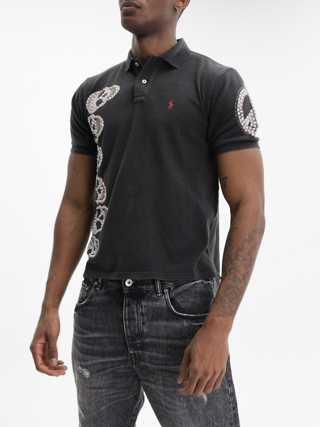 Massimo Sabbadin Golfer Polo Swar Black