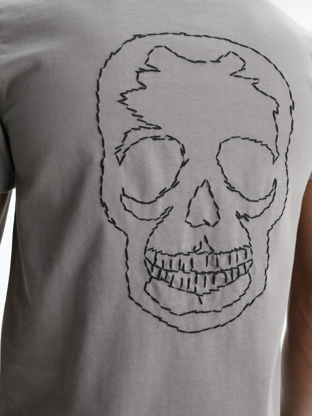 Zadig & Voltaire T-Shirt Tommy Tc Skull Embroidery Khaki