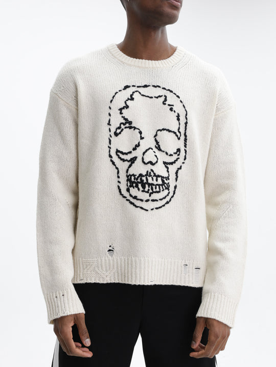 Zadig & Voltaire Jersey Marko We Skull Used Ivory