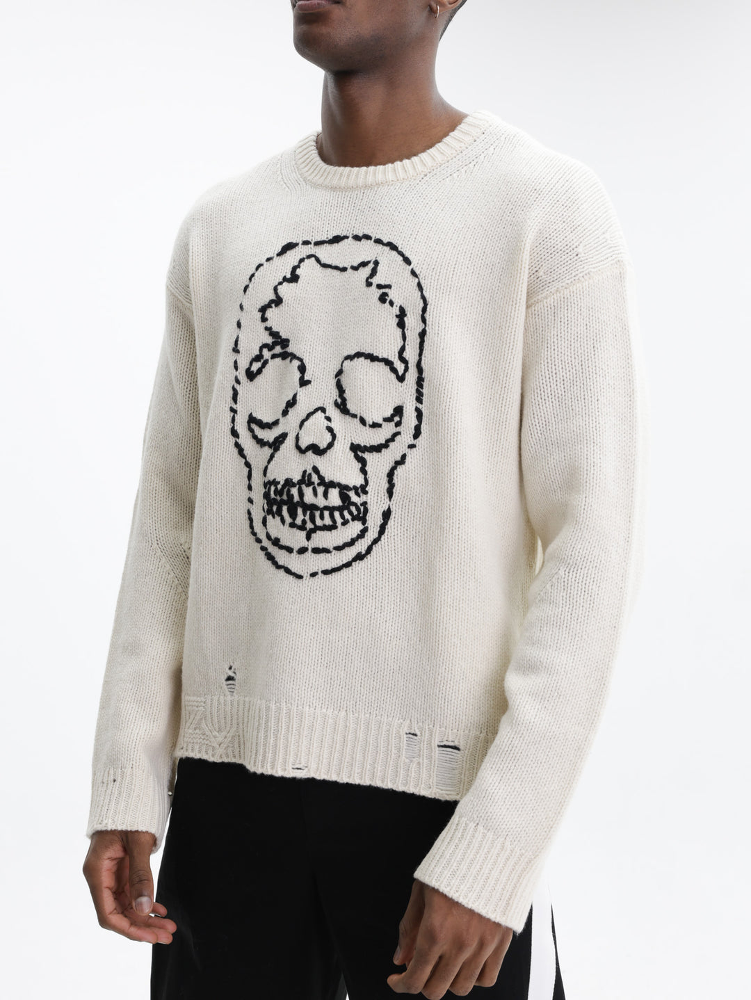 Zadig & Voltaire Jersey Marko We Skull Used Ivory