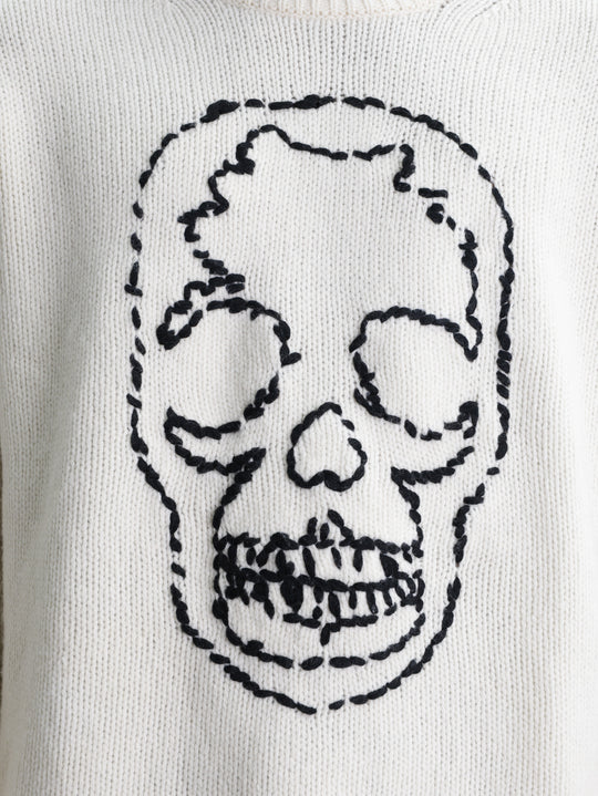Zadig & Voltaire Jersey Marko We Skull Used Ivory