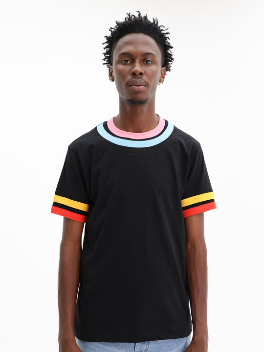 Comme Des Garcons T-Shirt Knit Black/Mix