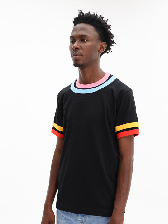 Comme Des Garcons T-Shirt Knit Black/Mix
