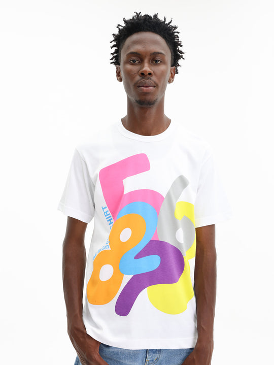 Comme Des Garcons T-Shirt Knit White/Print