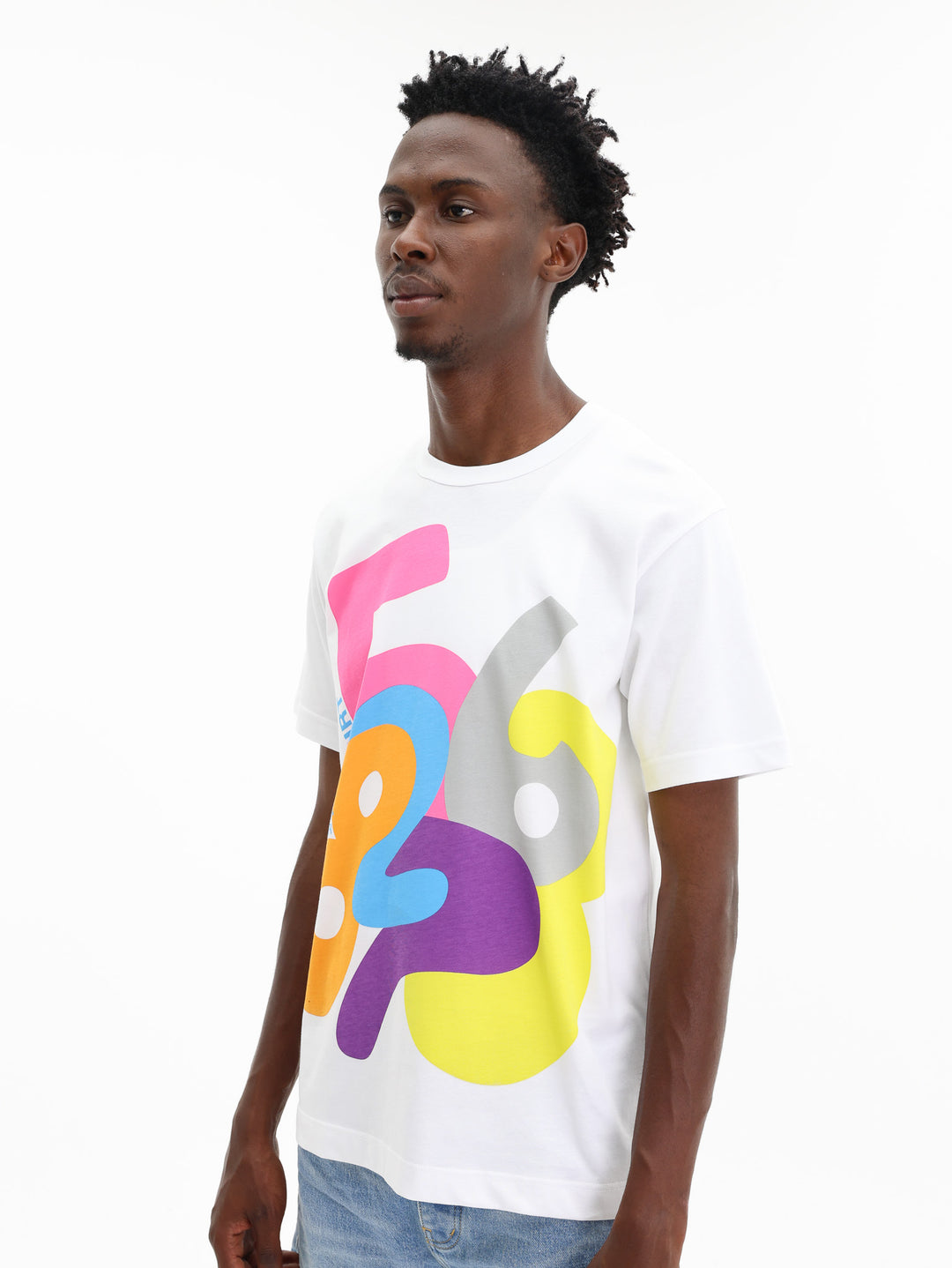 Comme Des Garcons T-Shirt Knit White/Print