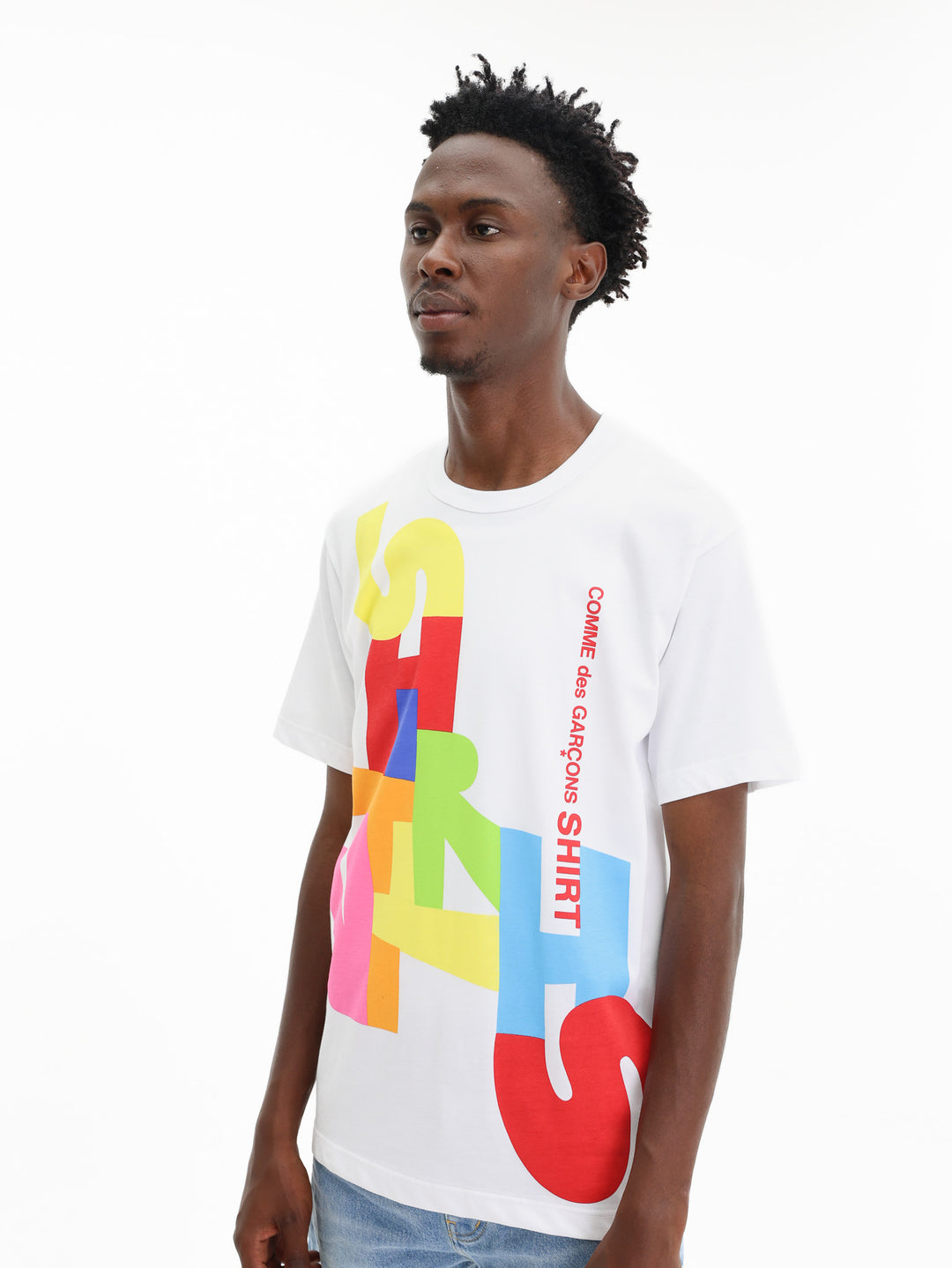 Comme Des Garcons T-Shirt Knit White/Print