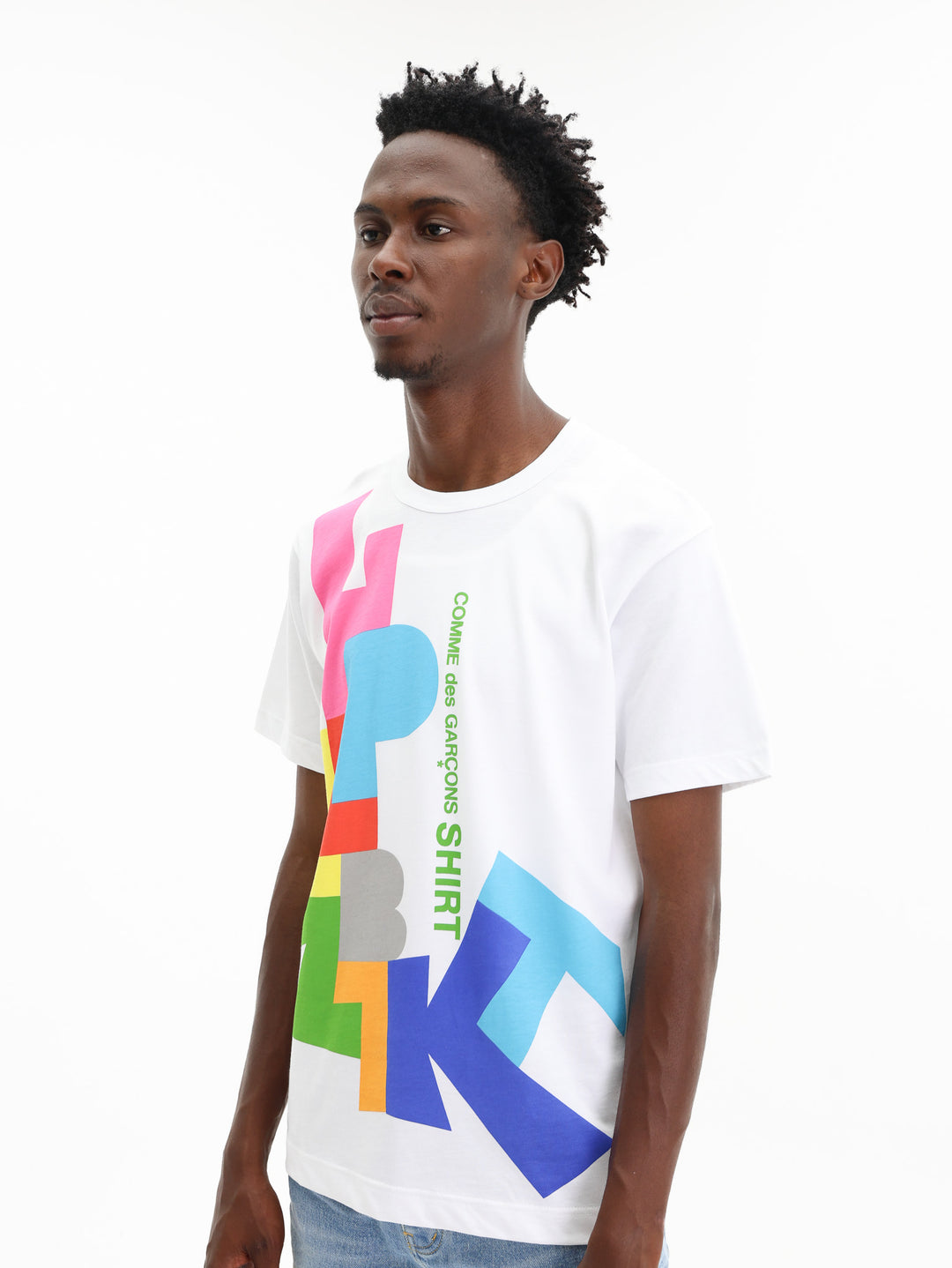 Comme Des Garcons T-Shirt Knit White/Print