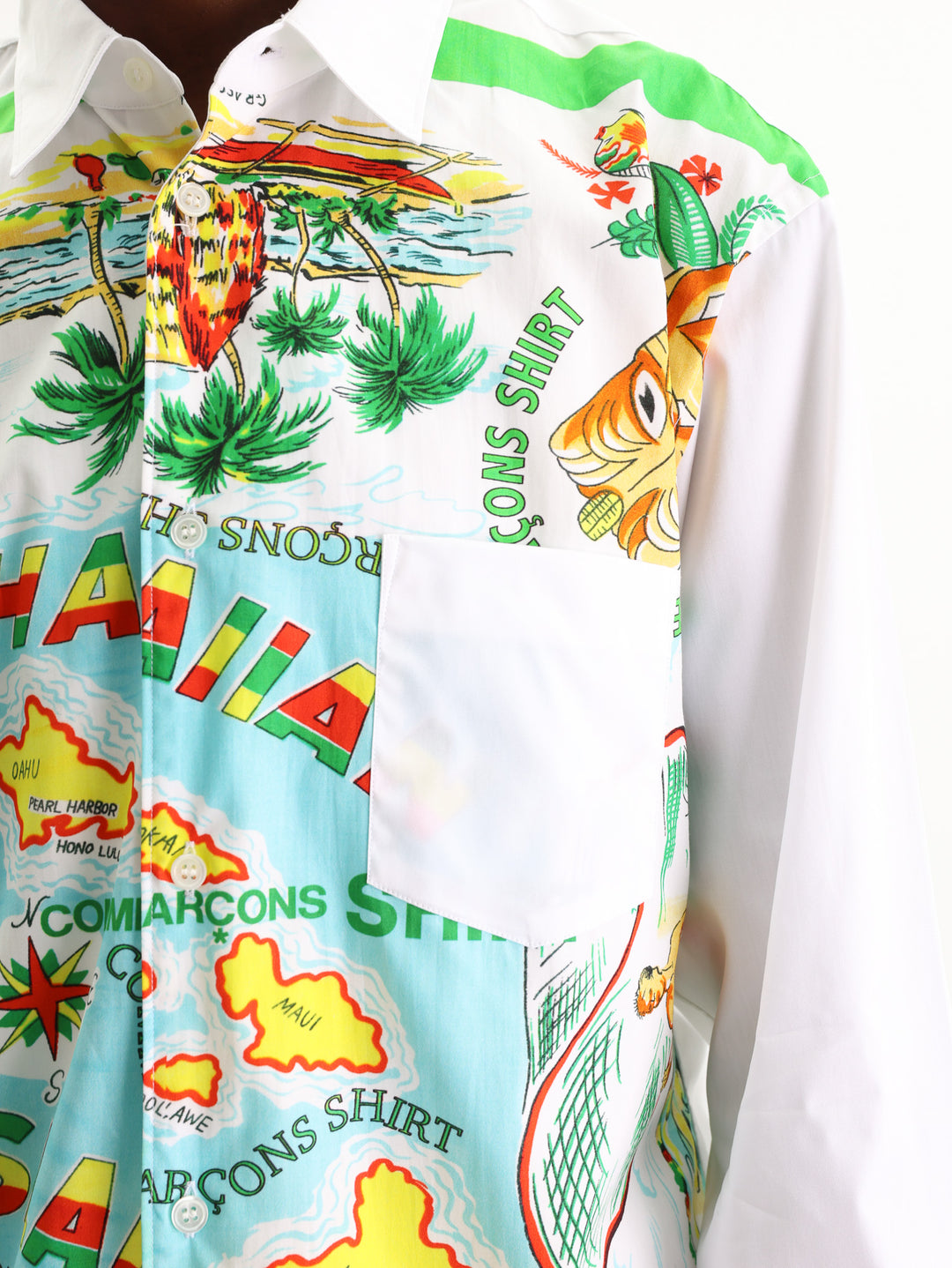 Comme Des Garcons Shirt Woven White/Mix