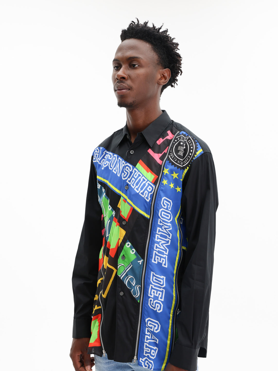 Comme Des Garcons Shirt Woven Black/Mix