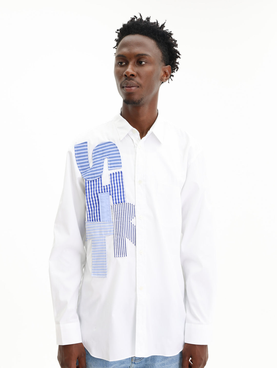 Comme Des Garcons Shirt Woven White/Mix