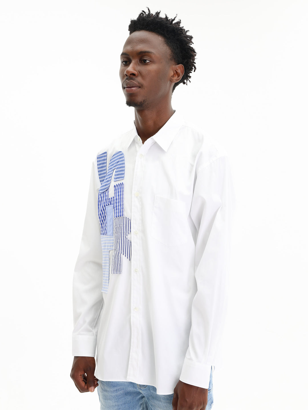 Comme Des Garcons Shirt Woven White/Mix