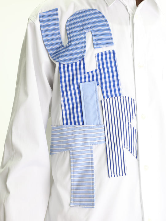 Comme Des Garcons Shirt Woven White/Mix