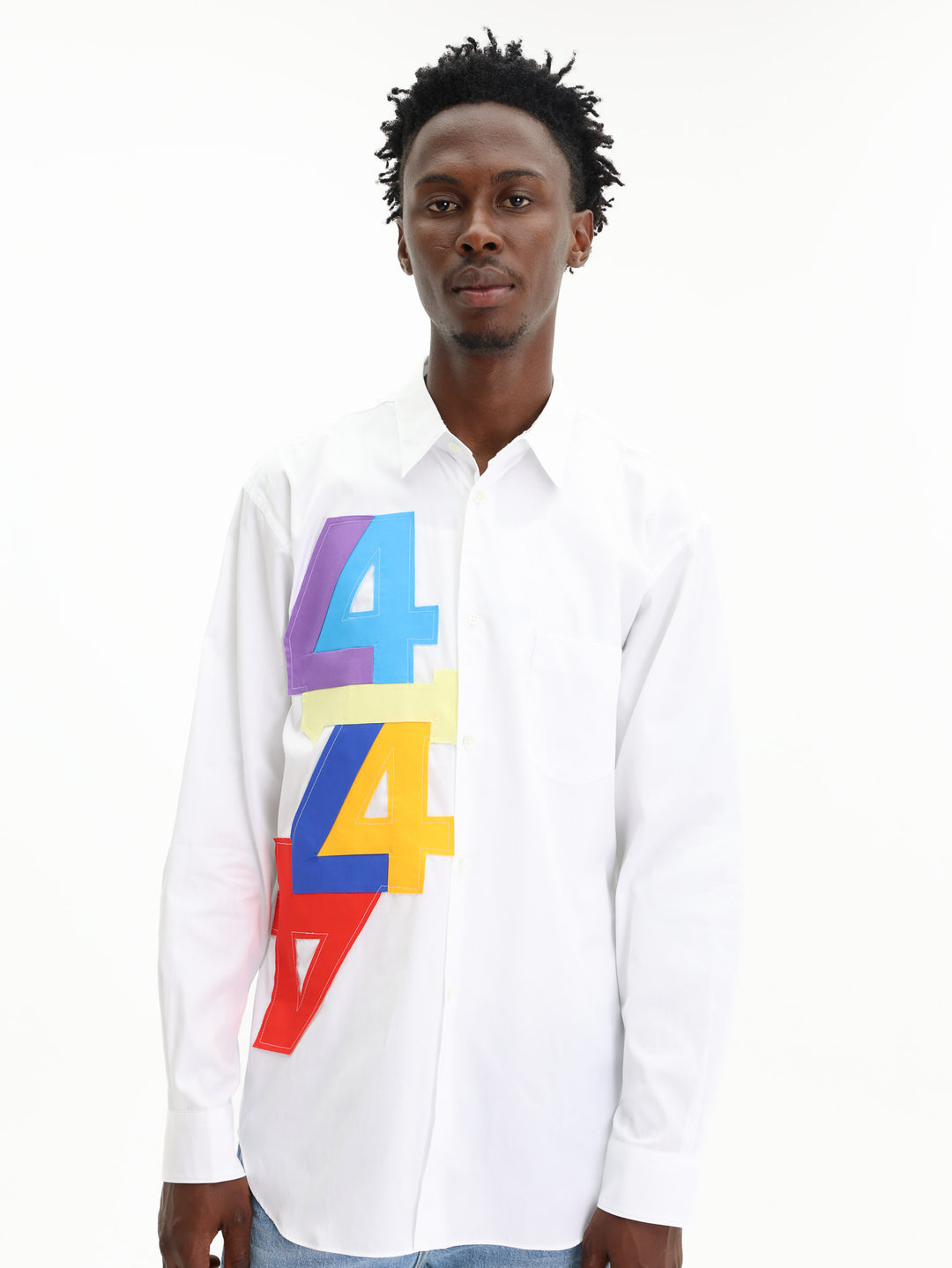 Comme Des Garcons Shirt Woven White/Mix