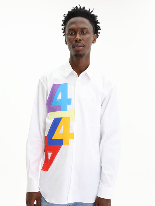 Comme Des Garcons Shirt Woven White/Mix