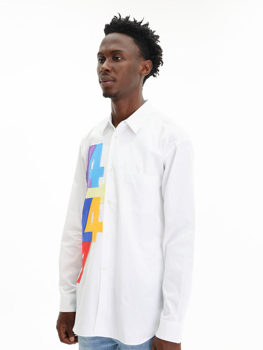 Comme Des Garcons Shirt Woven White/Mix