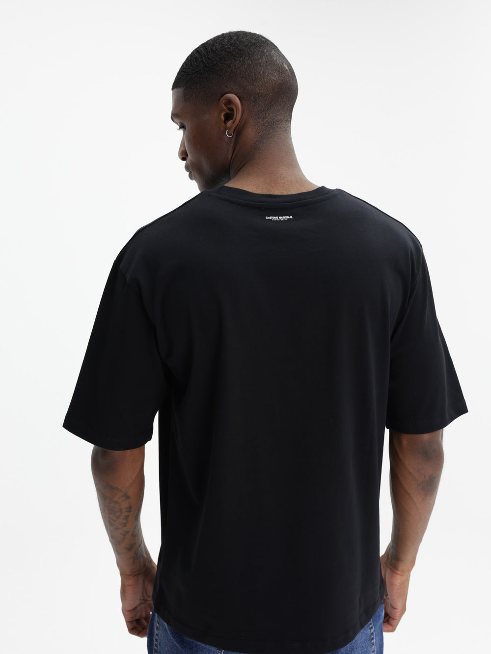 Costume National T-Shirt Loose Grigio Antracite