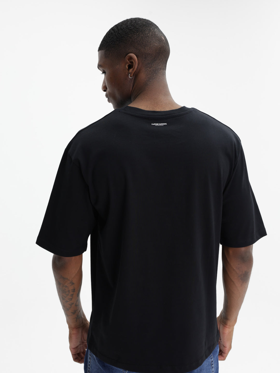 Costume National T-Shirt Loose Grigio Antracite