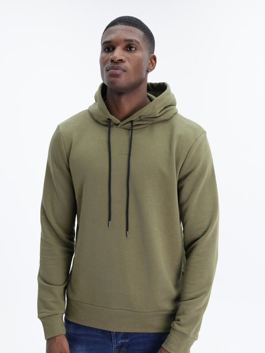 Costume National Hoodie Verde Oliva