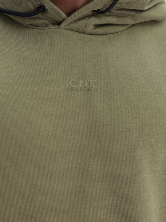 Costume National Hoodie Verde Oliva