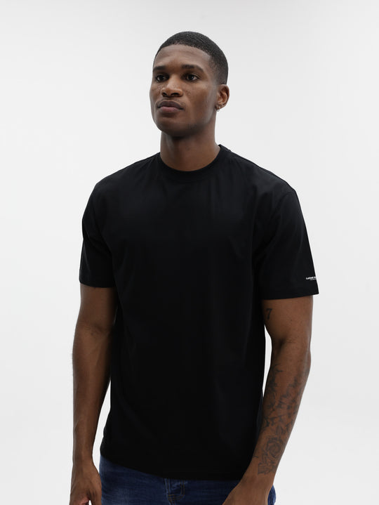 Costume National T-Shirt Regular Mercerizzata Nero