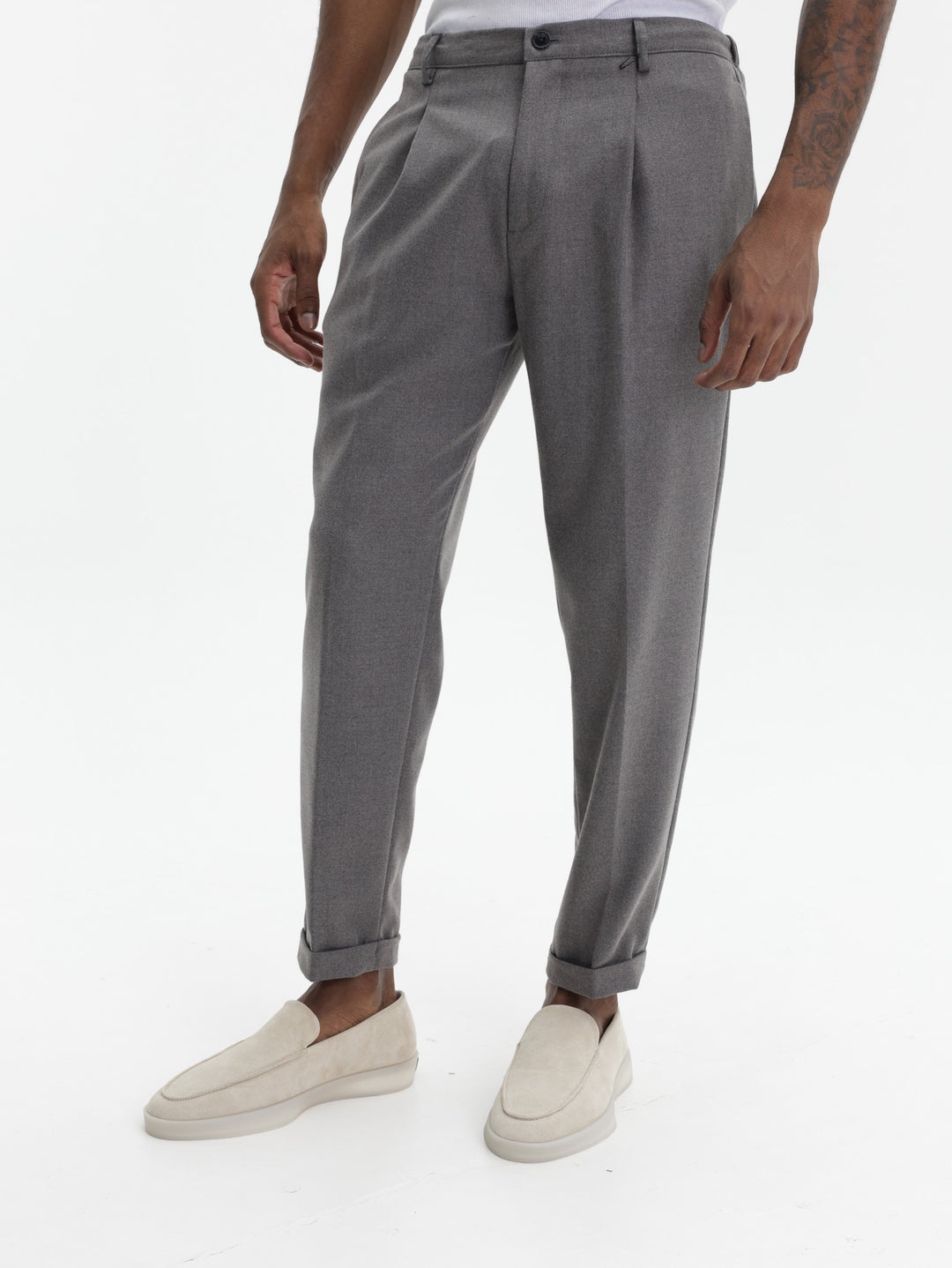Costume National Pants Grigio Melange