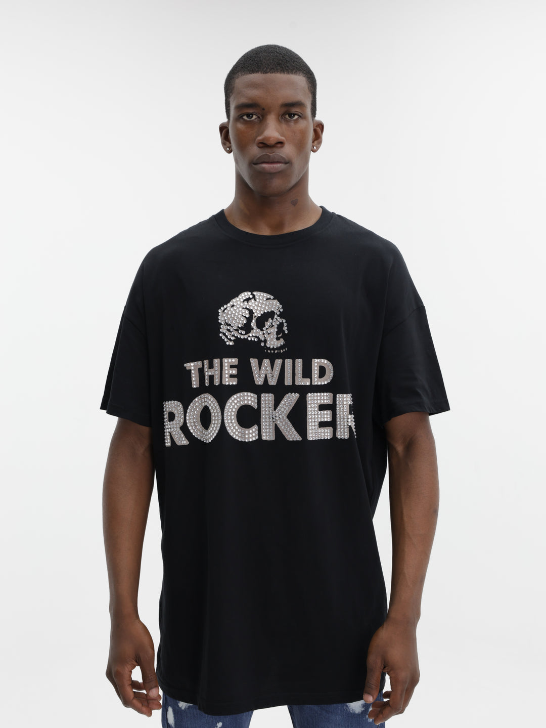 Massimo M111 T-Shirt The Wild Rocker Oversized Black