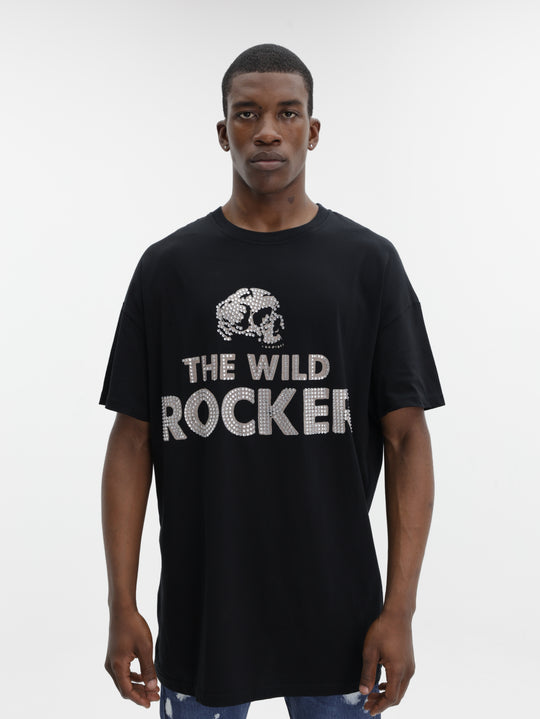 Massimo M111 T-Shirt The Wild Rocker Oversized Black