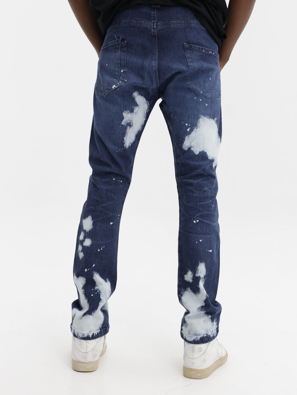 Massimo Jeans Bleach Blue-White