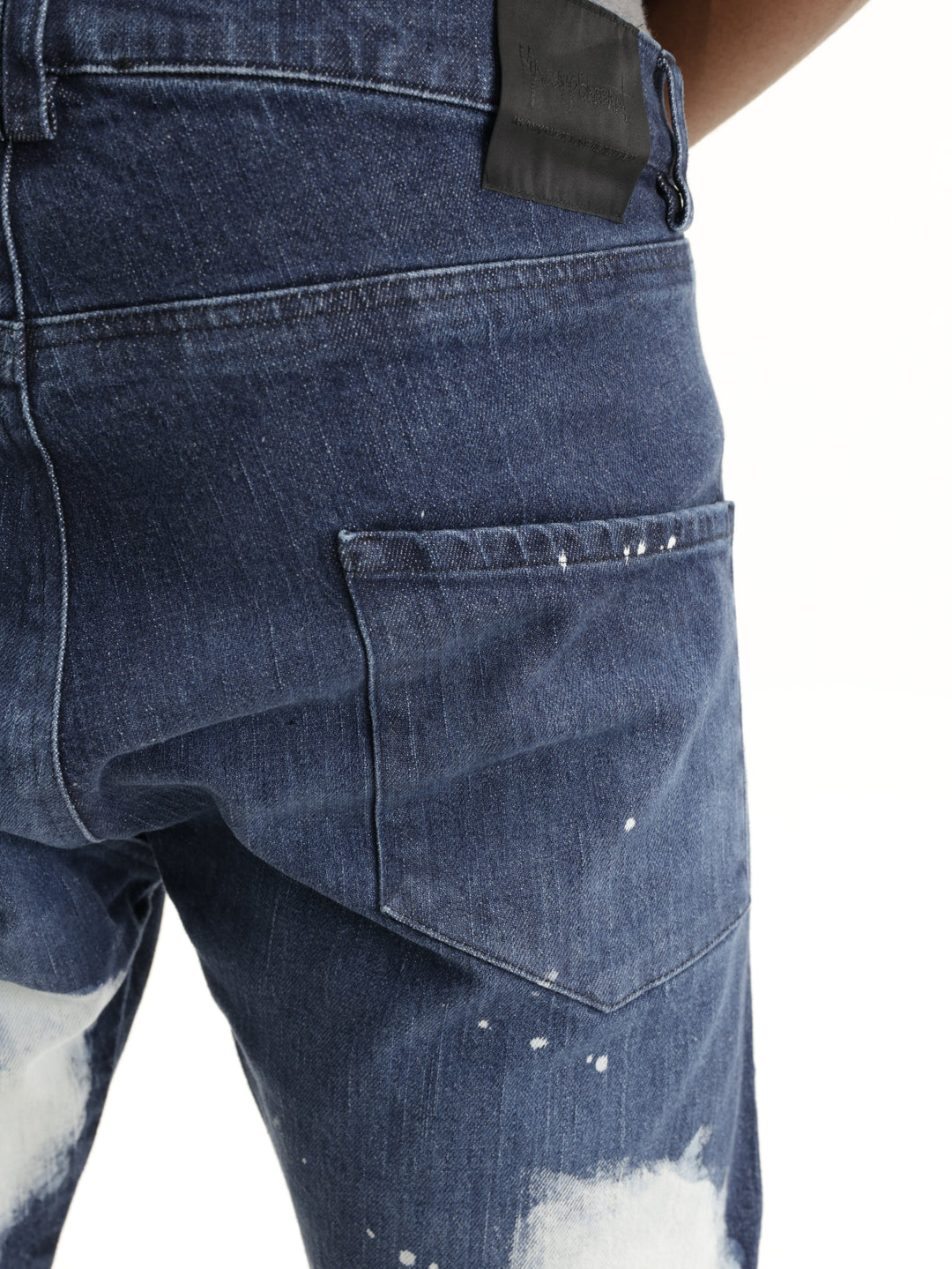Massimo Jeans Bleach Blue-White
