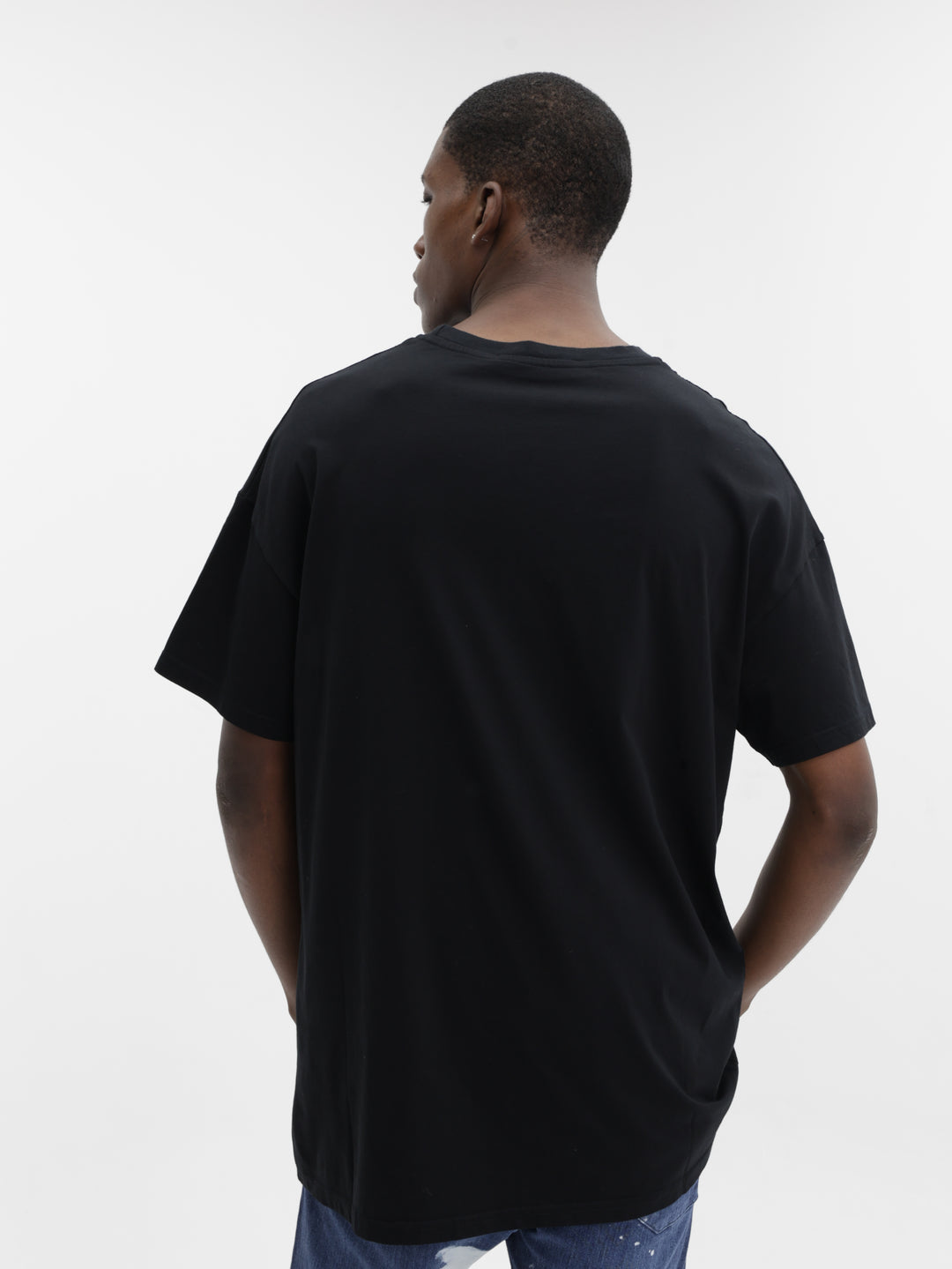 Massimo M111 T-Shirt The Wild Rocker Oversized Black-Red