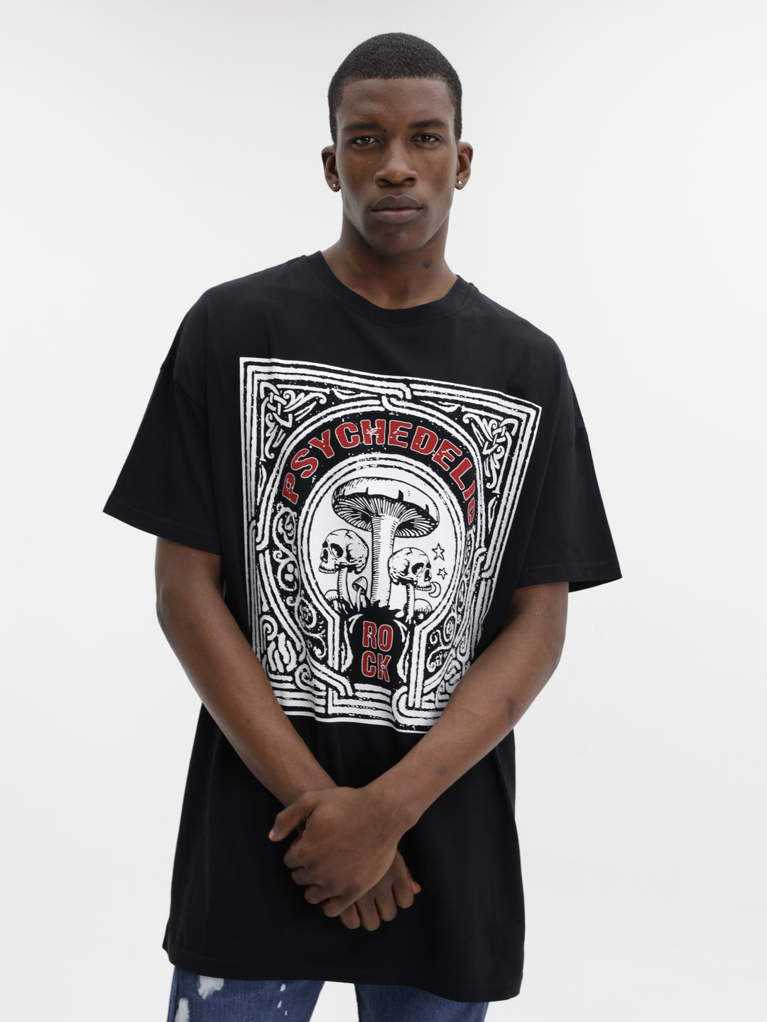 Masimo M111 T-Shirt Psychedelic Oversized Black
