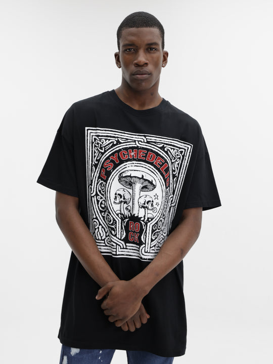 Masimo M111 T-Shirt Psychedelic Oversized Black