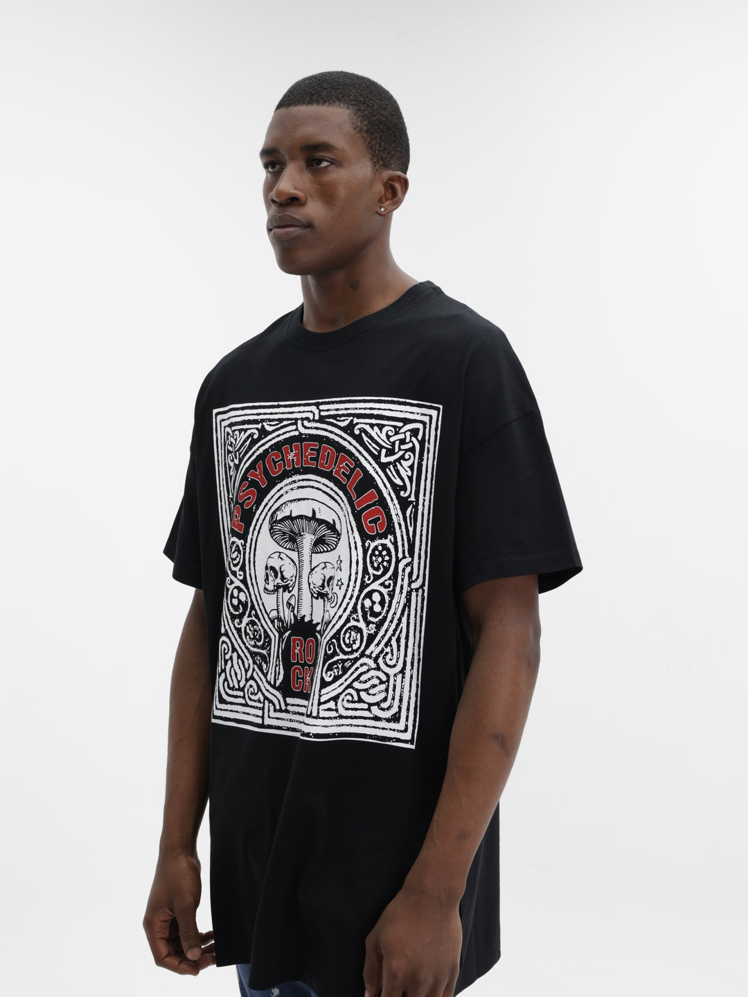 Masimo M111 T-Shirt Psychedelic Oversized Black