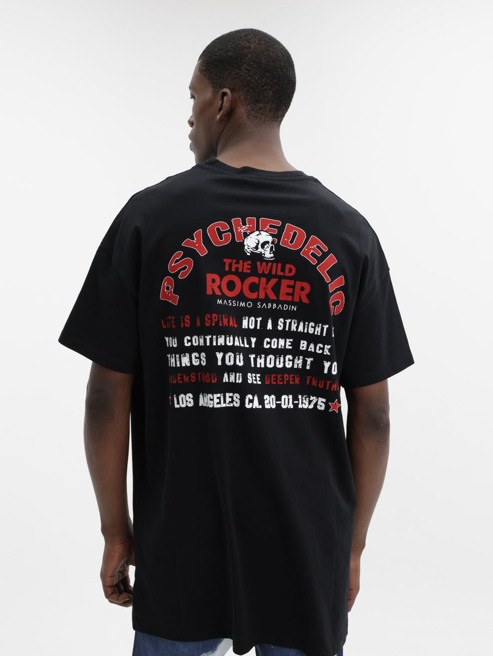 Masimo M111 T-Shirt Psychedelic Oversized Black
