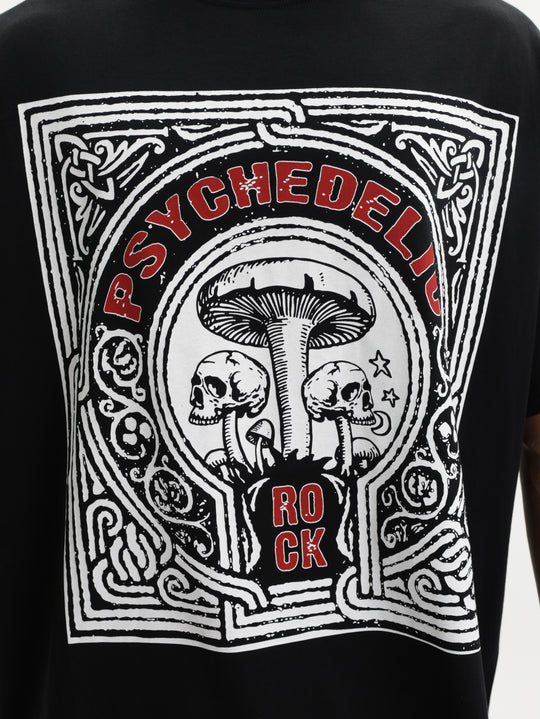 Masimo M111 T-Shirt Psychedelic Oversized Black
