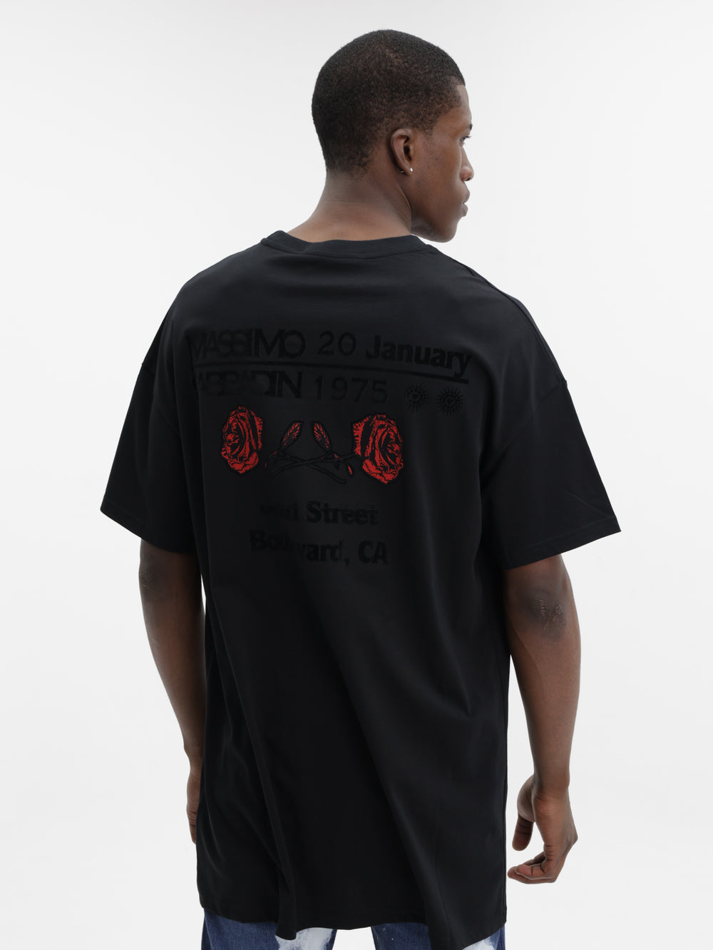 Massimo M111 T-Shirt Rock & Roll Oversized Black